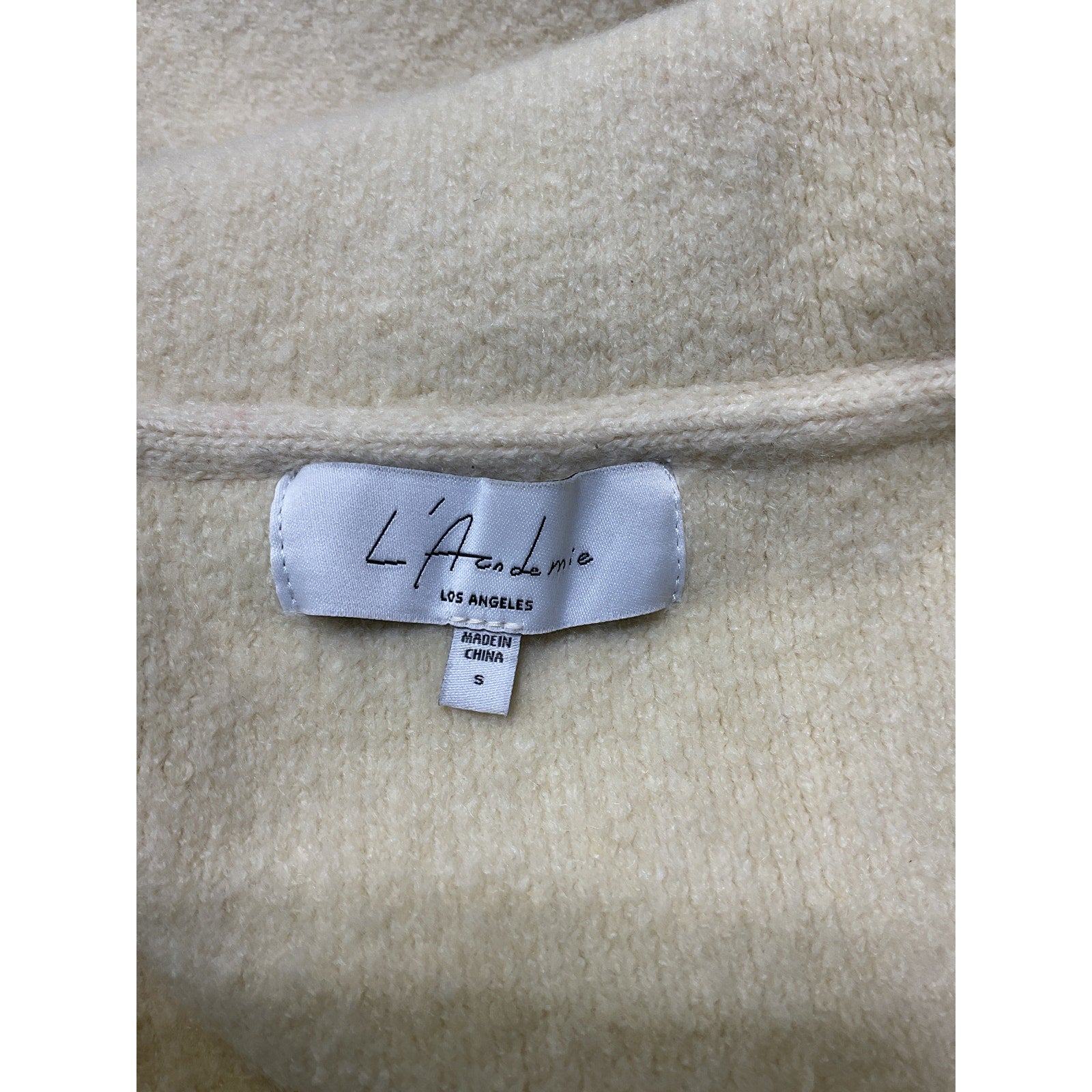 L'Academie 'London' White Cardigan Size S