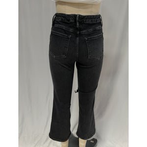 Frame 'Le' Black Crop Mini Boot Jeans Size 27