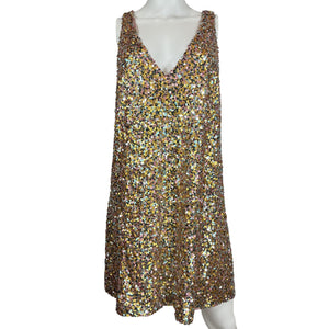 Sézane Sequined Multicolor Bridget Dress Size 42