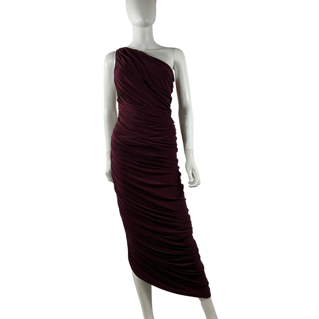 Norma Kamali 'Diana' Red Poly Gown Size L