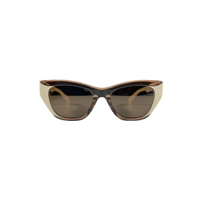 Rachel Comey Sleek Brown Bone Ayres Sunglasses