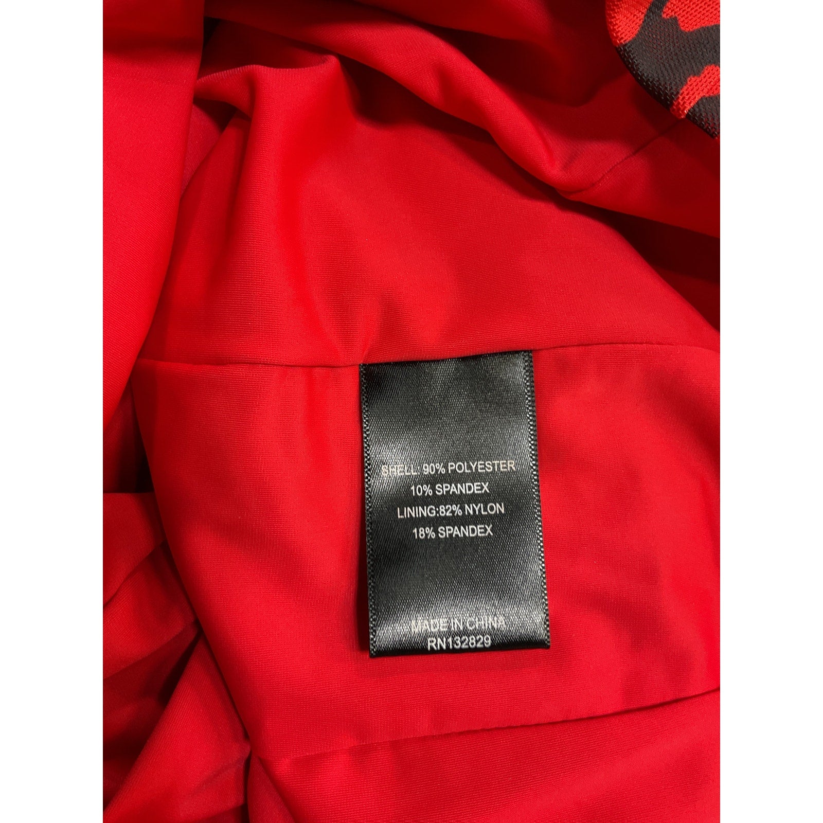 Michael Costello X Revolve 'Afton' Red Polyester Mini Dress Size XXS