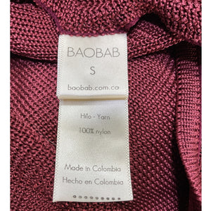 Baobab Cutout Burgundy Mendra Maxi Dress Size S