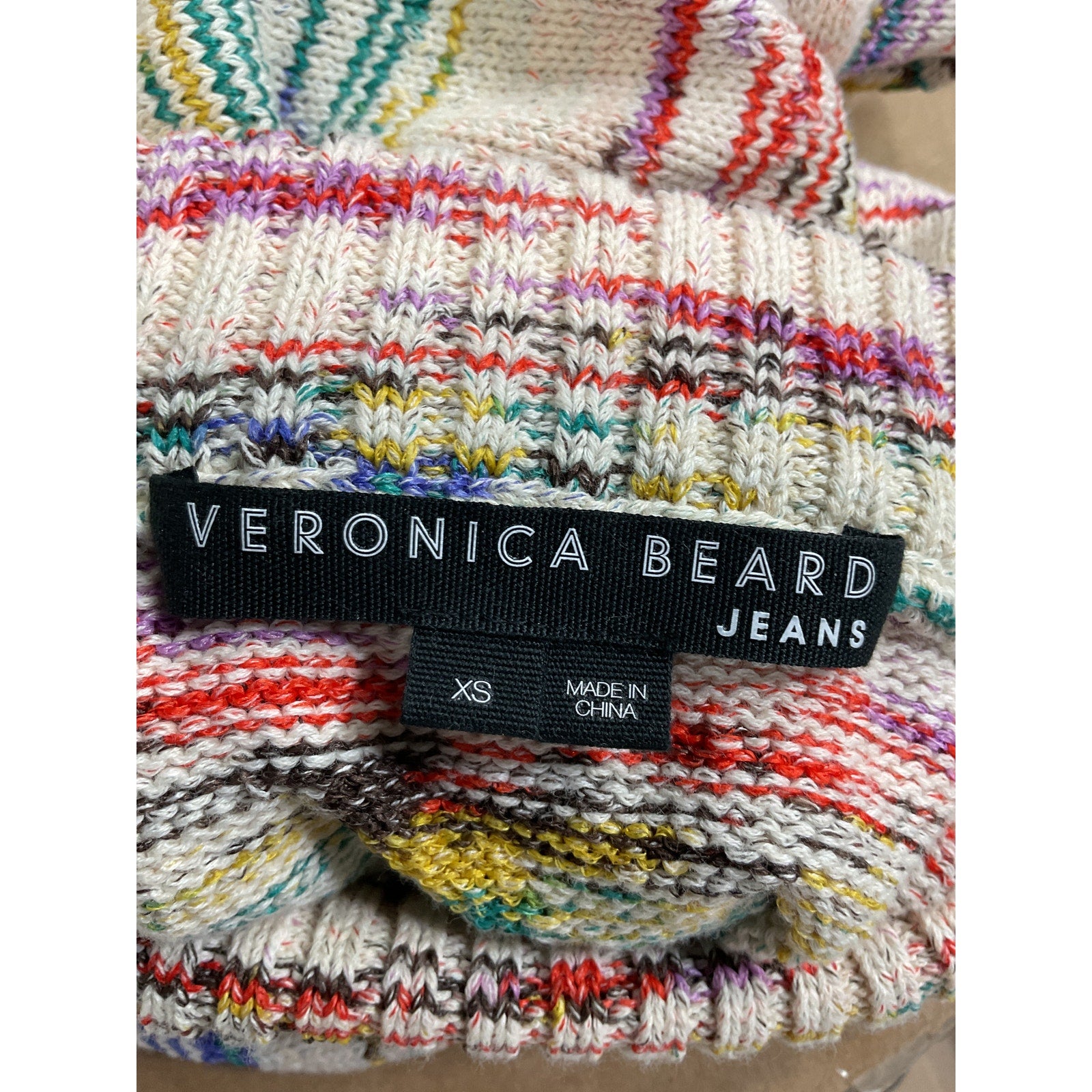 Veronica Beard 'Jean' White Gerona Crewnewck Stripe Sweater Size XS