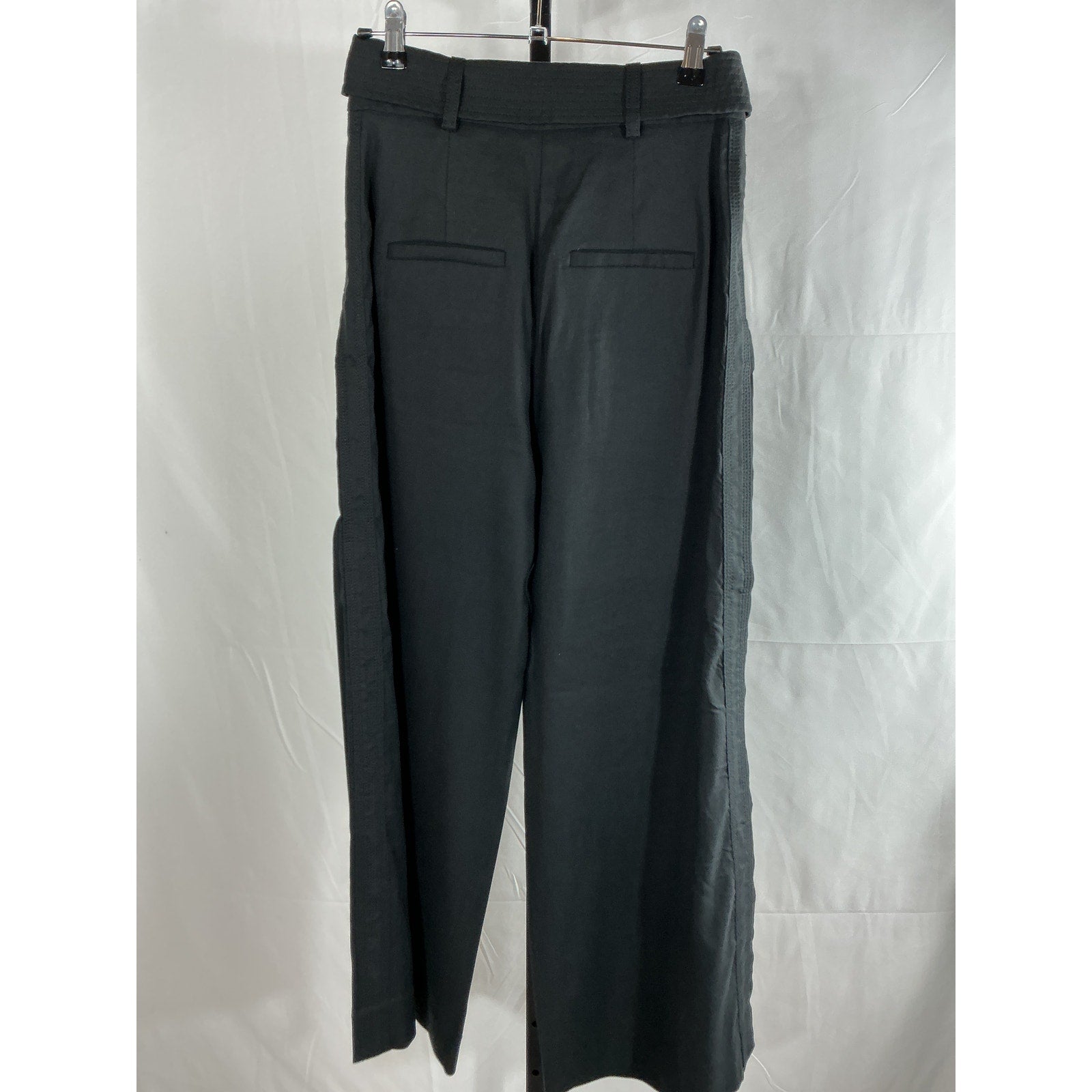 Veronica Beard 'Rimini' Black Linen Pant Size 2