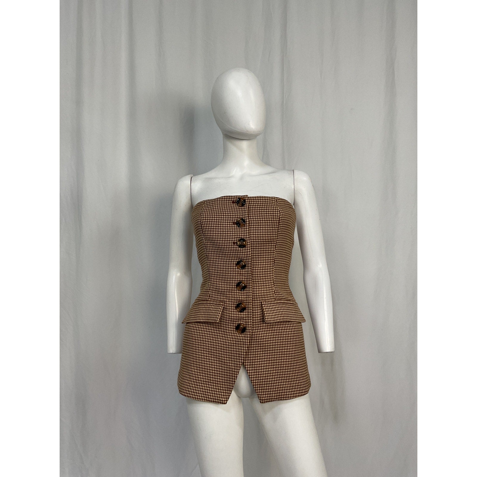 Favorite Daughter 'Phoebe' Brown Polyester Bustier Top Size 2 - NWT