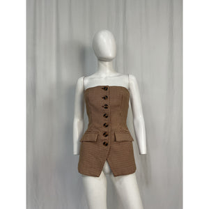 Favorite Daughter 'Phoebe' Brown Polyester Bustier Top Size 2 - NWT