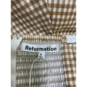 Reformation 'Clea' Brown Dress Size 6