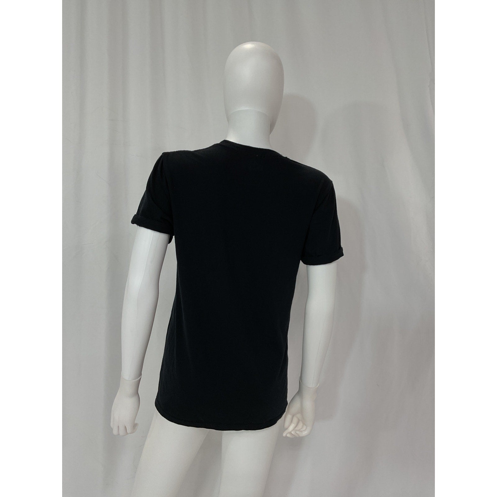 Alice + Olivia 'Milo' Black Kiss Short Sleeve Tee Size XS