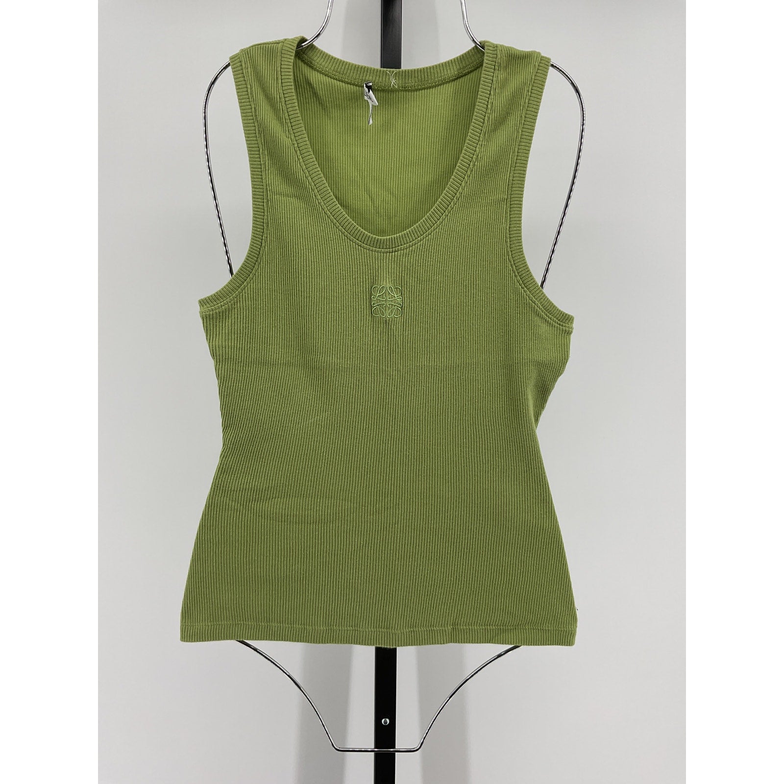 Loewe 'Anagram' Green Cotton Tank Top Size M