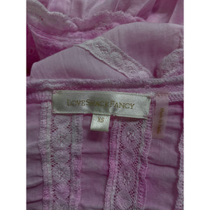 LoveShackFancy Ruffled Peony Pink Gwen Dress Size XS