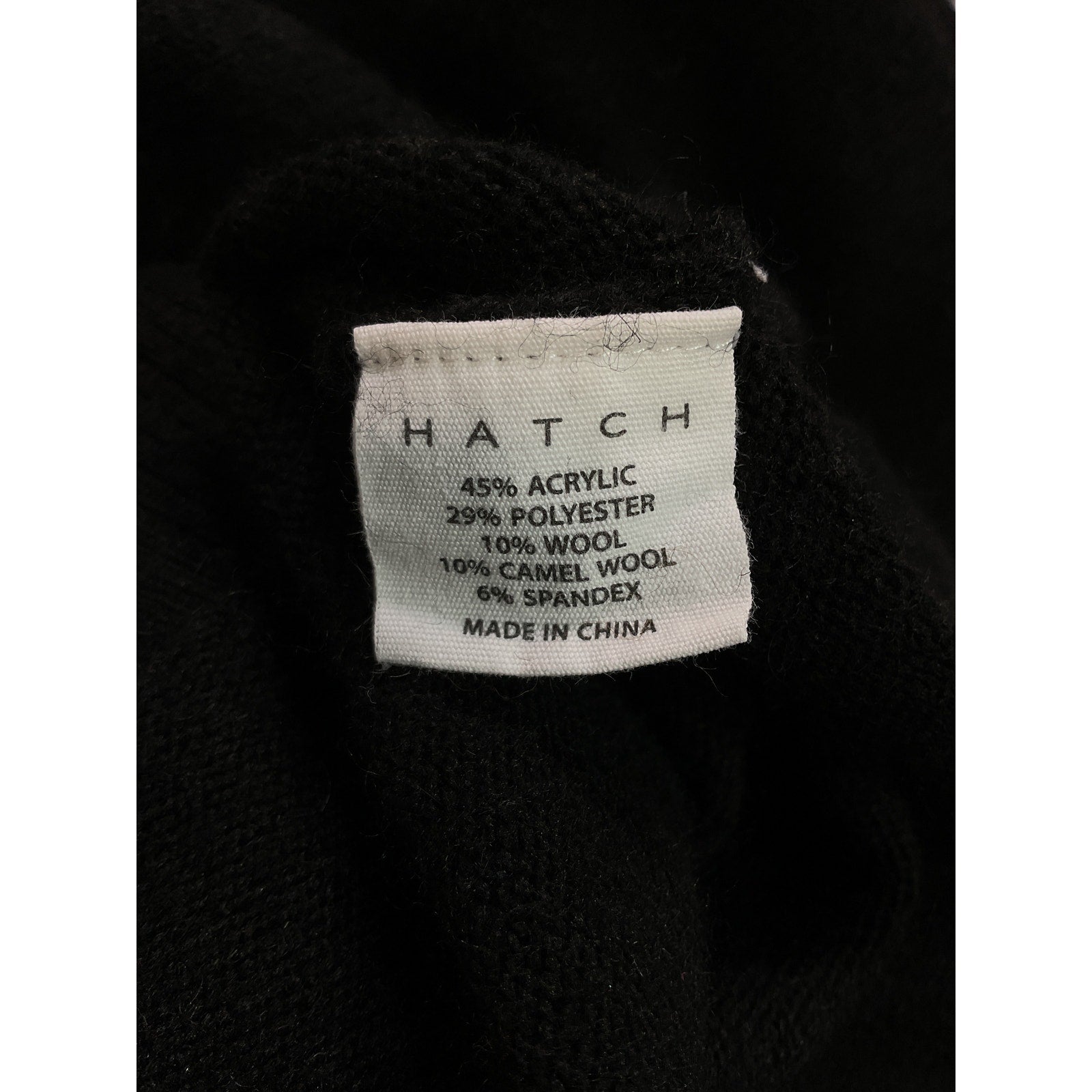 Hatch 'The Polo' Black Knit Dress Size 0