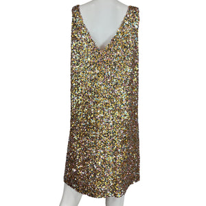 Sézane Sequined Multicolor Bridget Dress Size 42