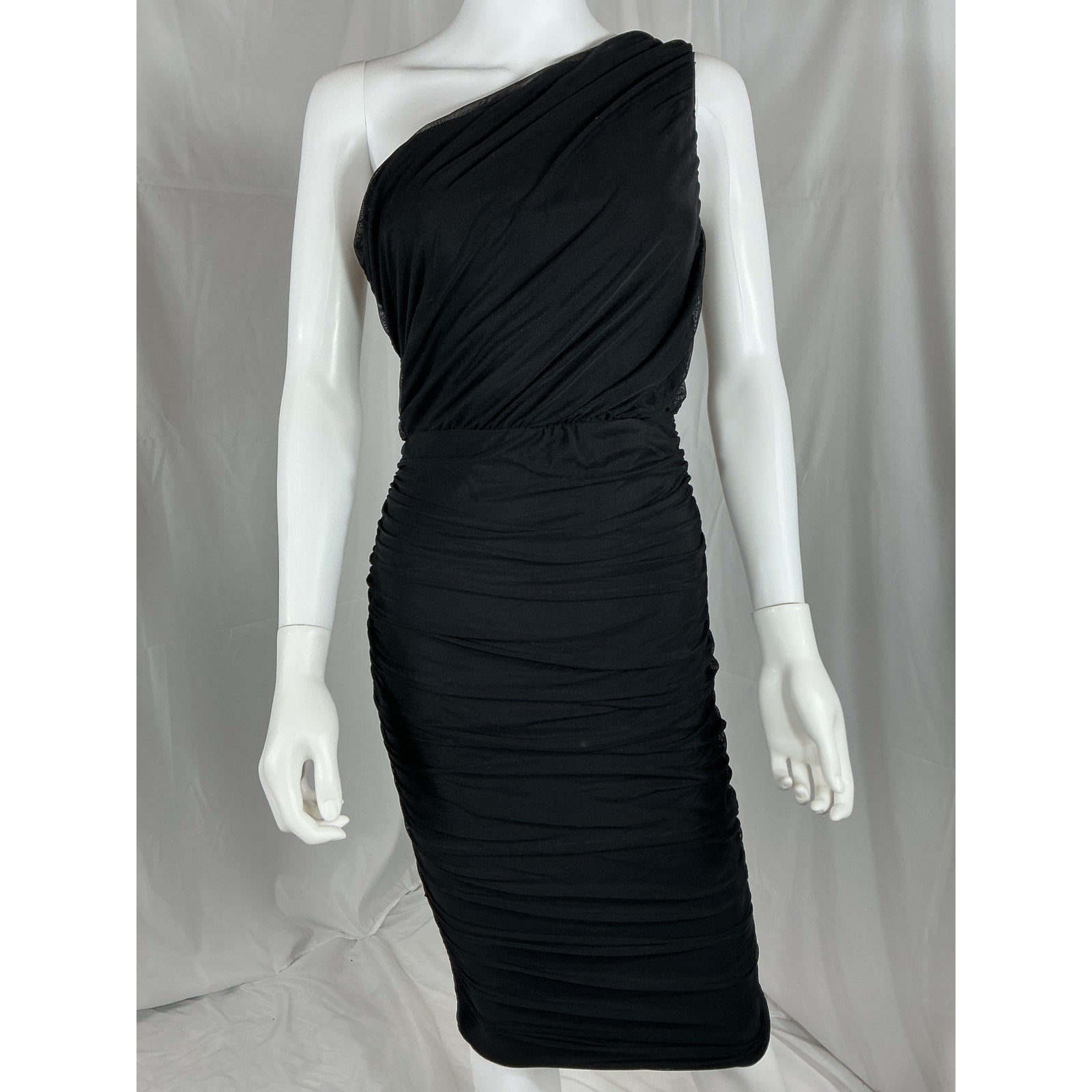 Nookie x Revolve 'Inspire' Black One Shoulder Midi Dress Size L