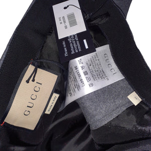 Gucci Tailored Gray Wool-Flannel Mini Skirt Size 36 IT / US 0 NWT