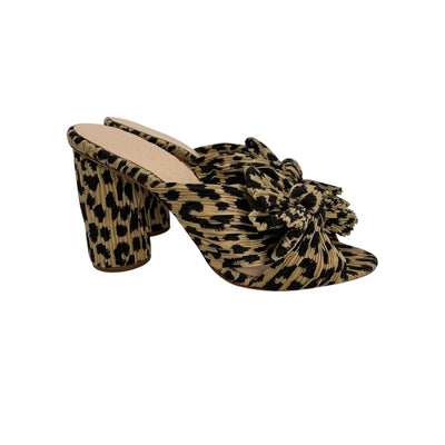 Loeffler Randall Chic Multicolor Penny Knot Mules Size 5