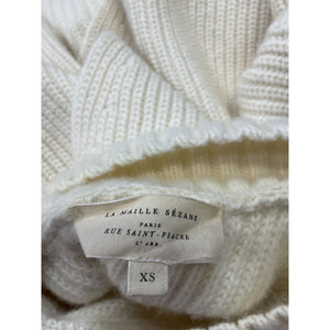 Sézane 'Emilia' White Cotton Jumper Size XS