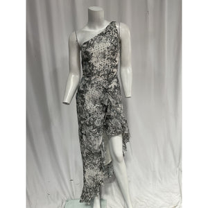 Rococo Sand 'Paola' White One Shoulder Maxi Dress Size S