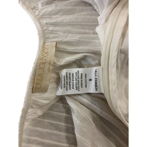 Ulla Johnson Ruffled White Camilla Mini Dress Size US 8