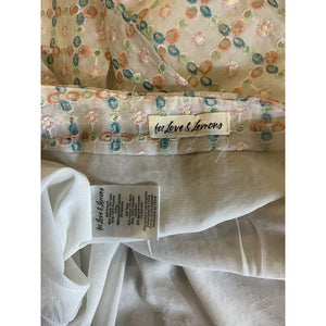 For Love & Lemons 'Denise' White Viscose Mini Skirt Size L