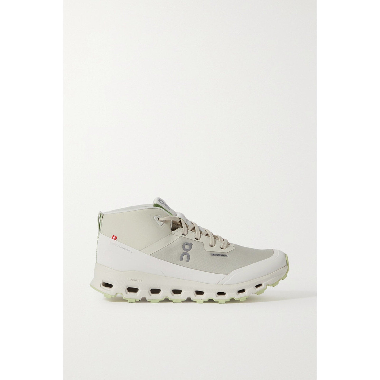 On 'Cloudroam' Green Rubber-Trimmed Recycled-Mesh And Shell High-Top Sneakers Size 6