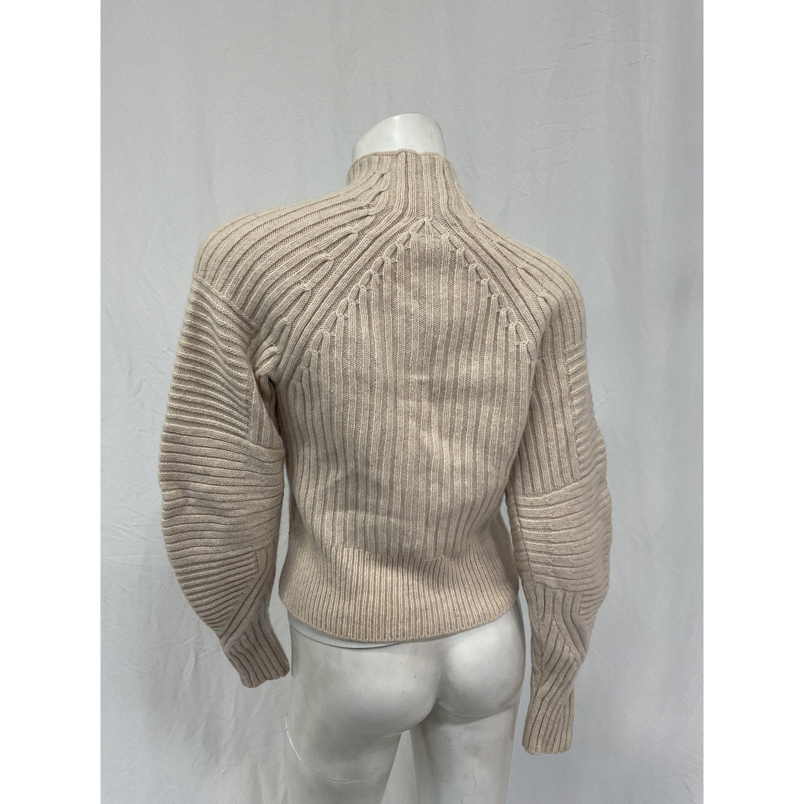 Rag & Bone 'Oaks' White Wool Mockneck Top Size S