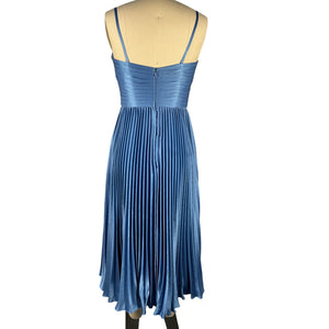 Theia Pleated French Blue Allison Dress Size 0