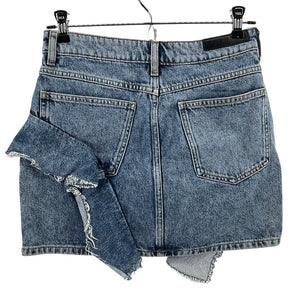 Iro Ruffled Blue Priscia Mini Skirt Size 36 EU / US 4