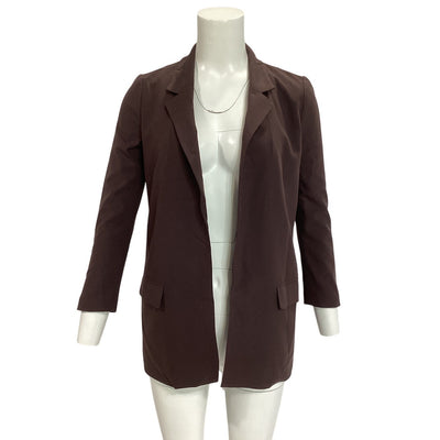 Allsaints Tailored Warm Cacao Brown Aleida Blazer Size 4