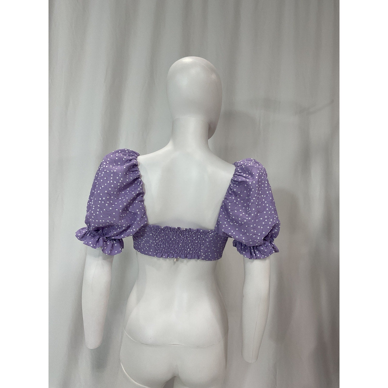 For Love & Lemons 'Chelsea' Purple Crop Top Size XS