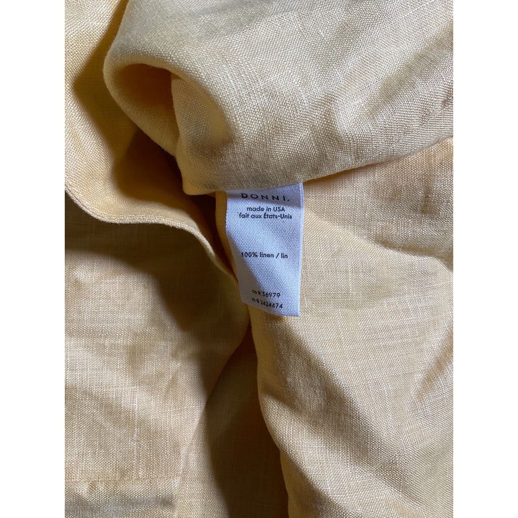 Donni. Yellow Linen Vest Size S - NWT