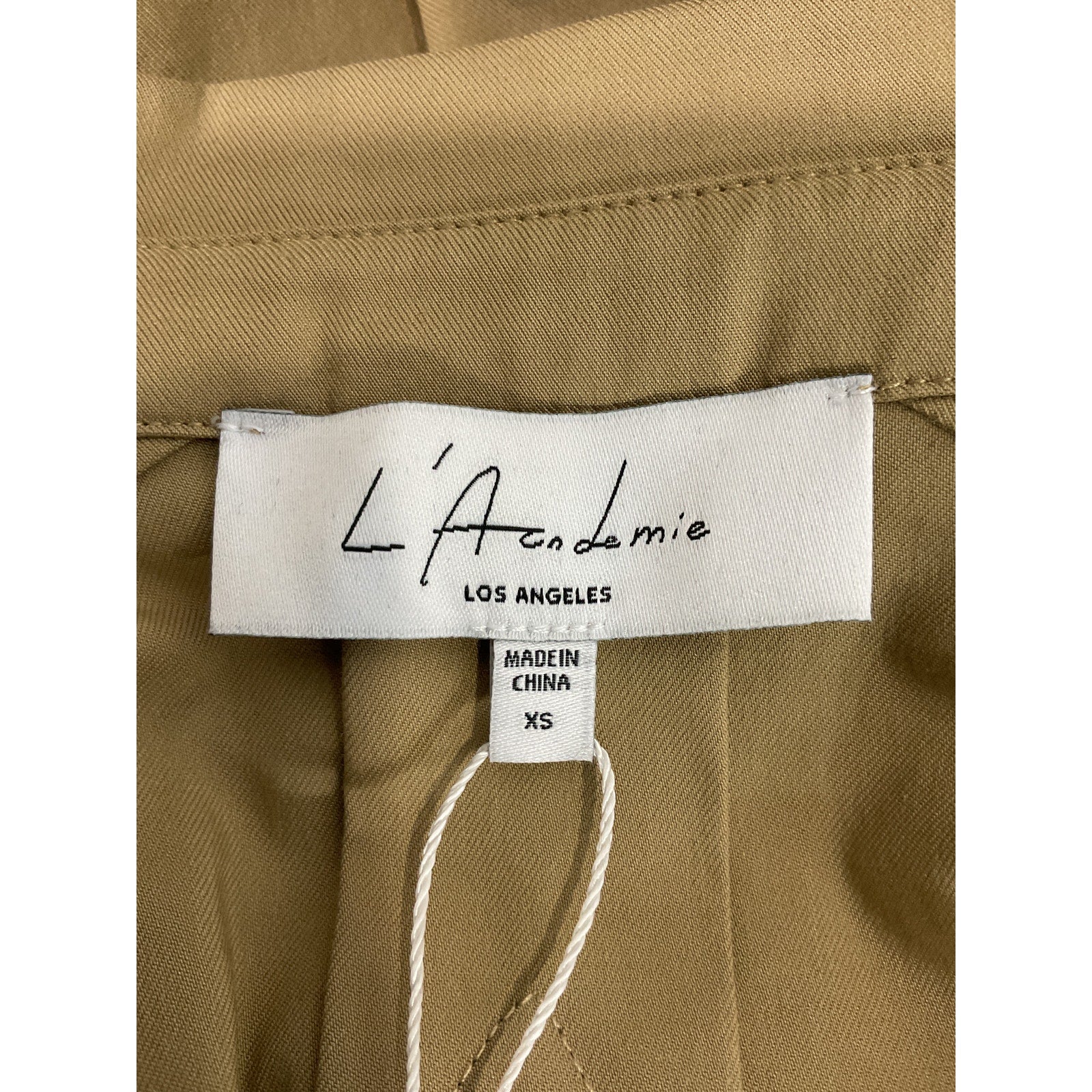L'Academie x 'Marianna' Tan Selia Cropped Cargo Shirt Size XS - NWT