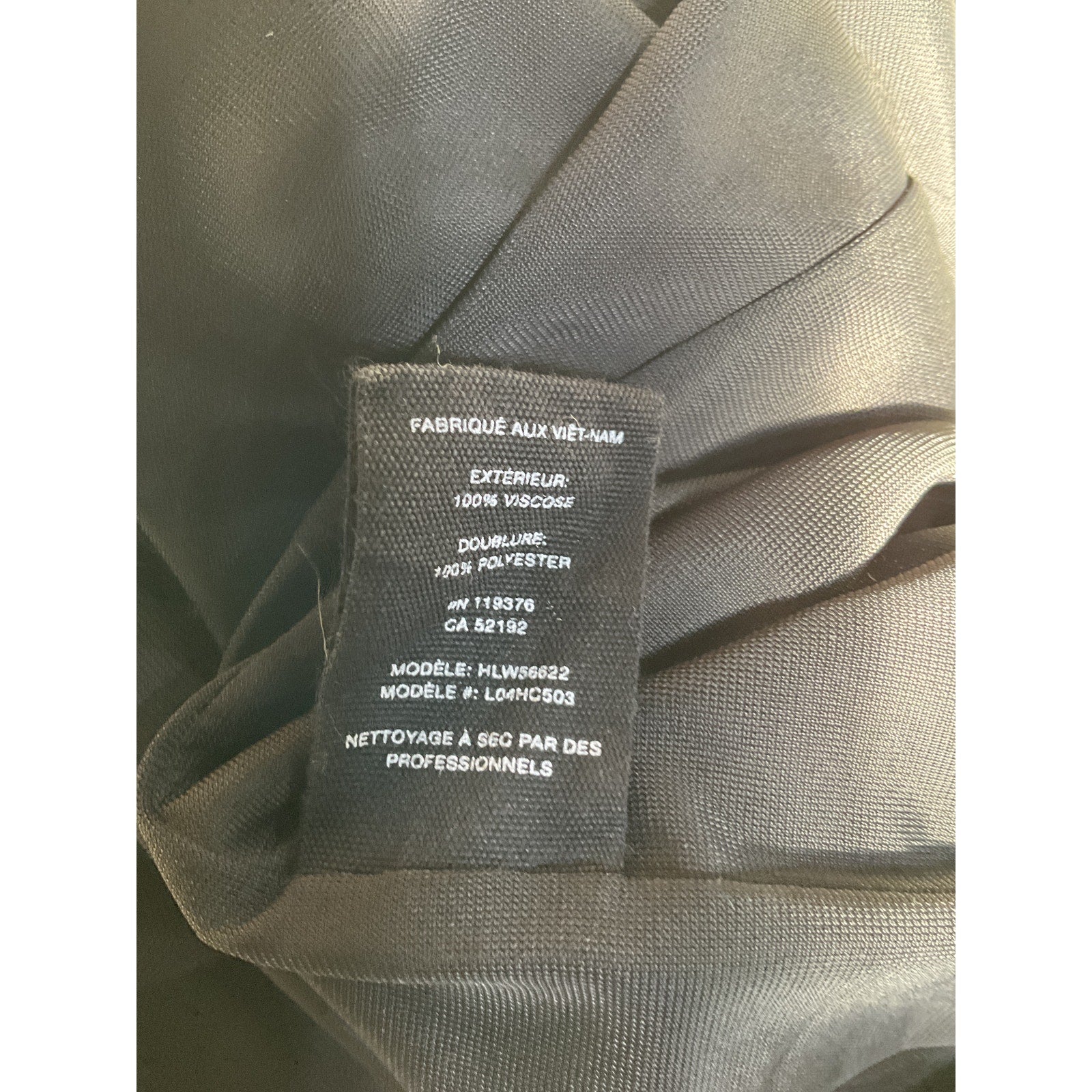 Helmut Lang 'Relaxed' Black Fit Pull On Wool Short Size XS
