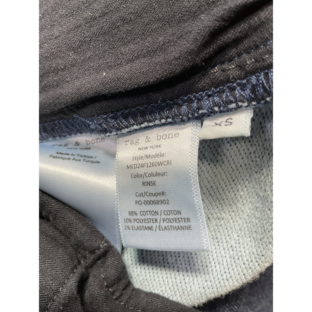 Rag & Bone 'Bradford' Black Cotton Stride Track Pant Size XS