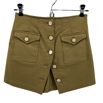 Derek Lam Utility Olive Yolie Cargo Skort Size 00 NWT