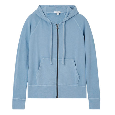 James Perse Terry Blue Zip Hoodie Jacket Size 3