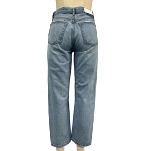Re/Done Rigid Blue Stove Pipe Denim Jeans Size 28
