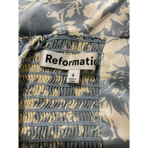 Reformation Silky Porcelain Frankie Dress Size 4