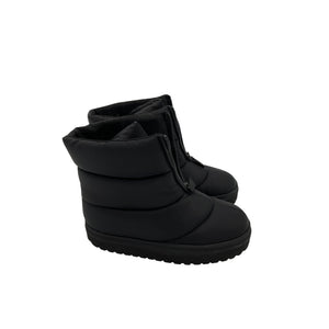 Gia Borghini Black Rubber Short Puffy Boots Size 7