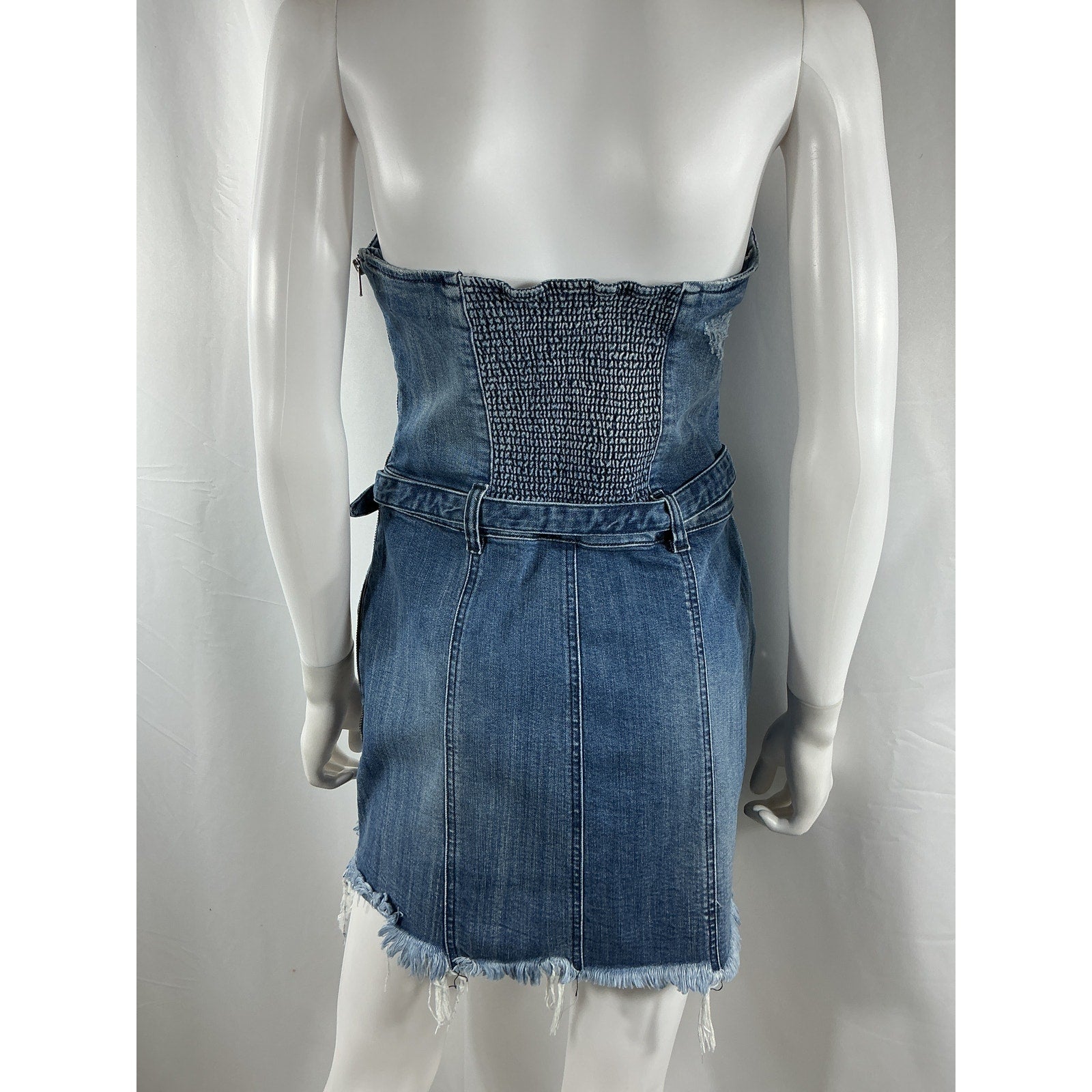 Retrofete 'Ashlyn' Blue Cotton Dress Size L