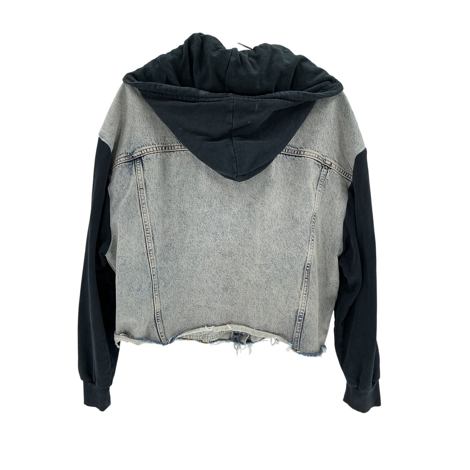 Allsaints 'Milena' Blue Cotton Hooded Jacket Size XS / S