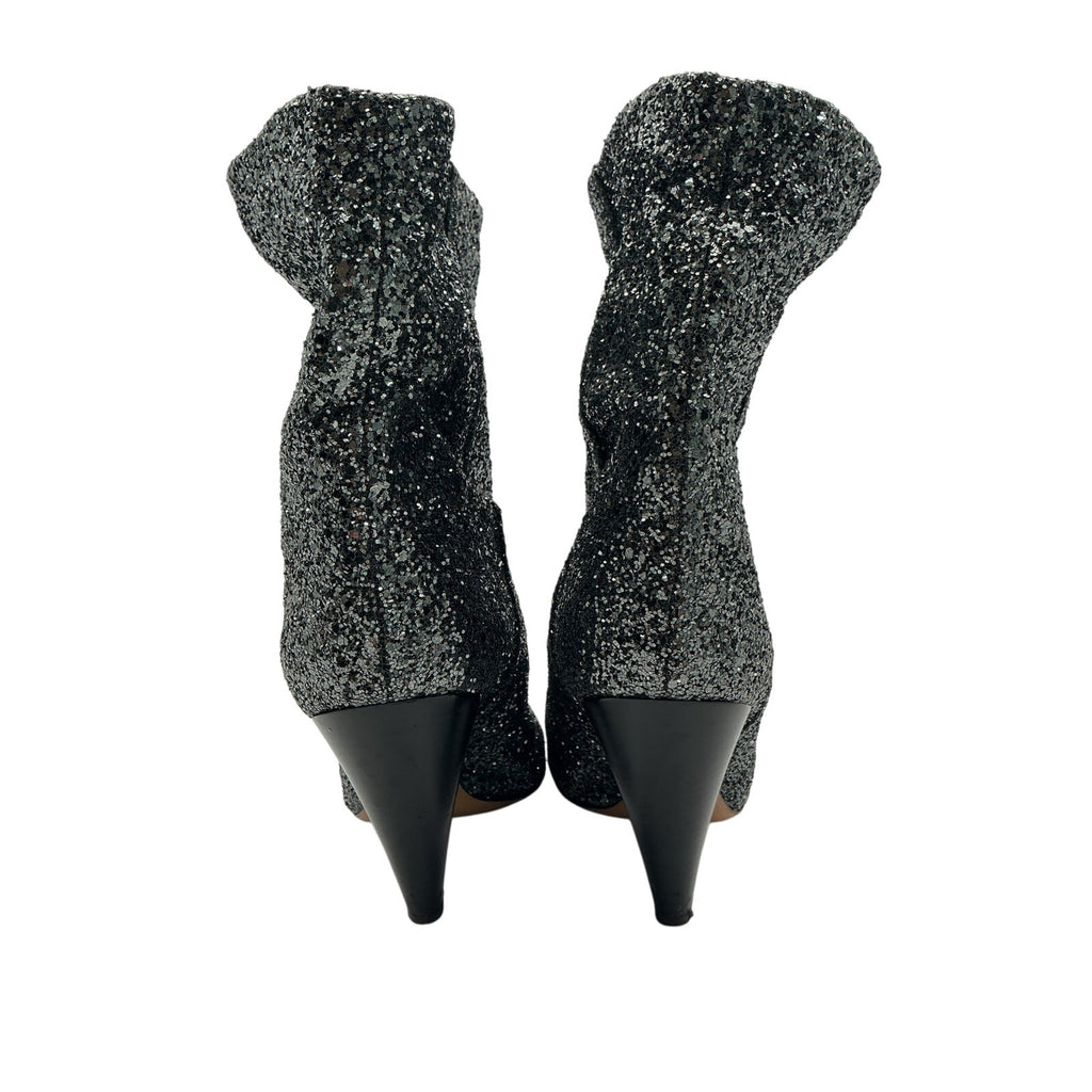 Isabel Marant Silver Printed Boots Size 11