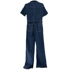 Frame Denim Blue Le Flare De Francoise Jumpsuit Size M
