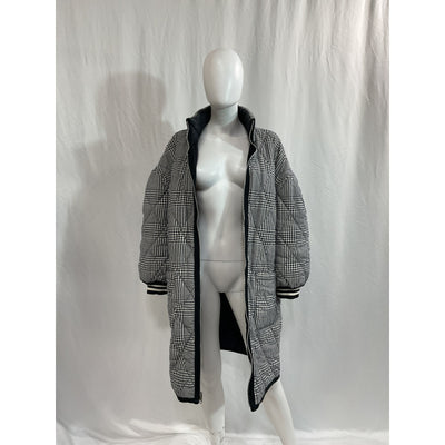 Veronica Beard 'Shanna' Grey Reversible Puffer Jacket Size L