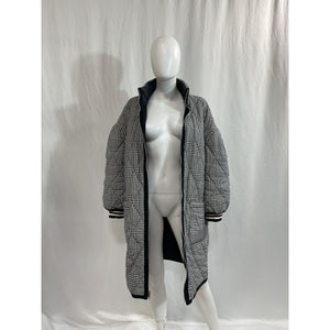 Veronica Beard 'Shanna' Grey Reversible Puffer Jacket Size L