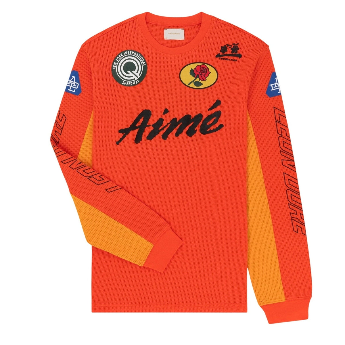 Aime Leon Dore Mesh Orange Moto Tee Size S