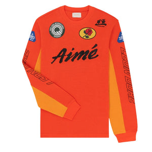 Aime Leon Dore Mesh Orange Moto Tee Size S