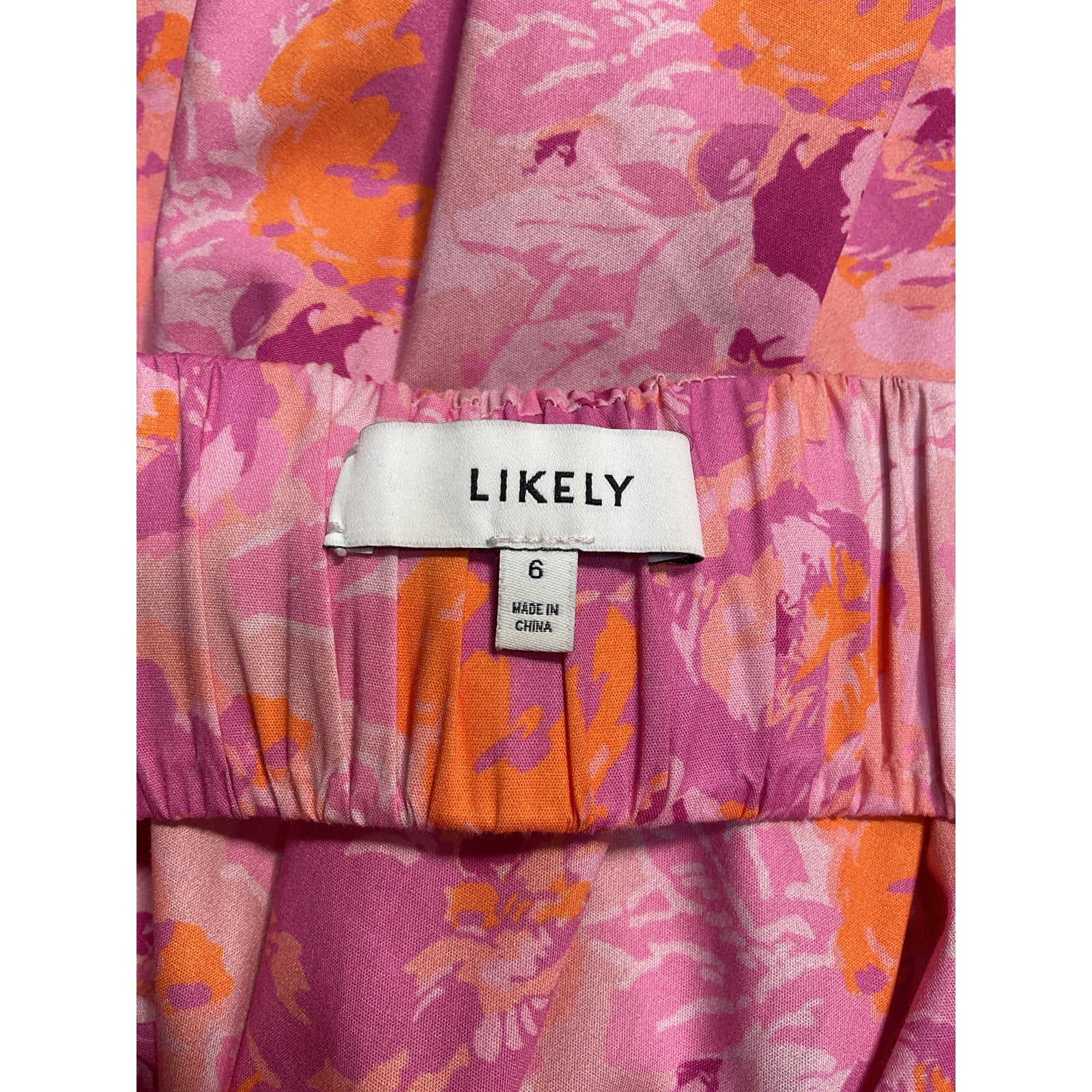 Likely 'Martinique' Pink Cotton Dress Size 6