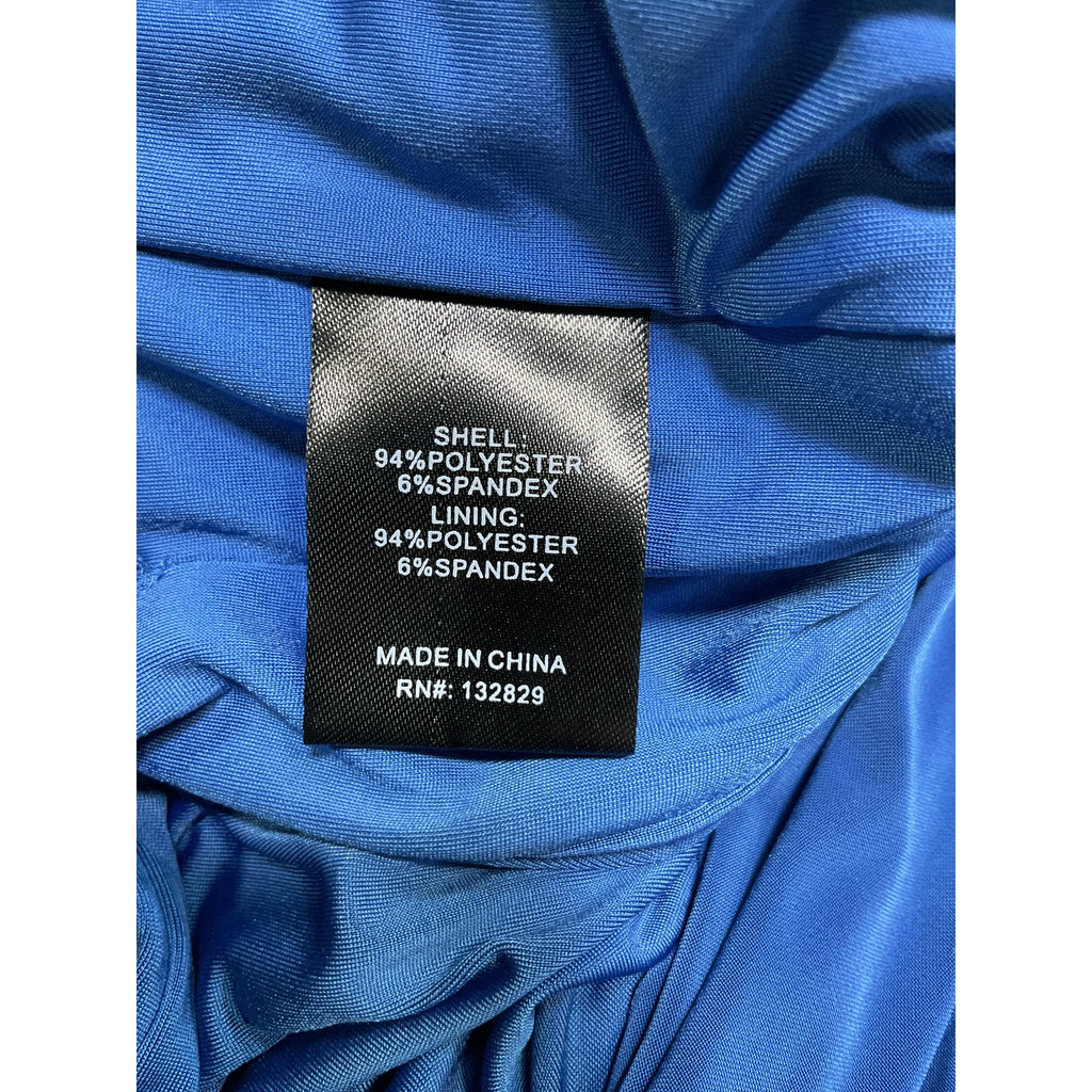 Michael Costello x Revolve 'Sapphire' Blue Polyester Gown Size XS