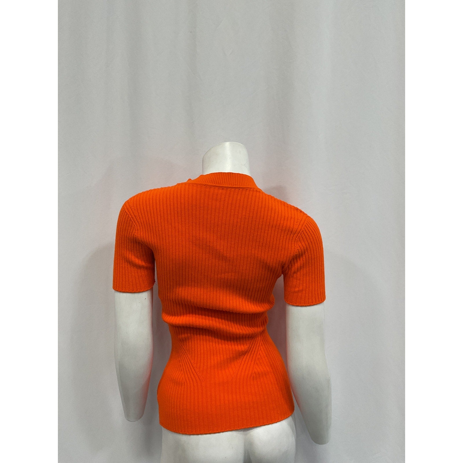 Jacquemus 'Le' Orange Viscose T-Shirt Maille Size XS